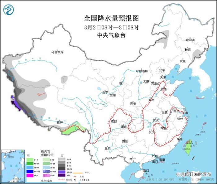 西藏西部等地有强降雪 冷空气将影响中东部地区